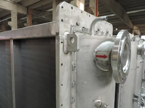 scambiatore di calore doppio tubo sicurezza flangia saldatura acciaio