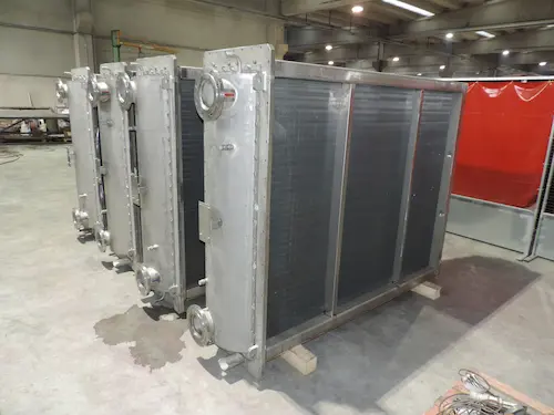 scambiatore di calore doppio tubo sicurezza produzione serie