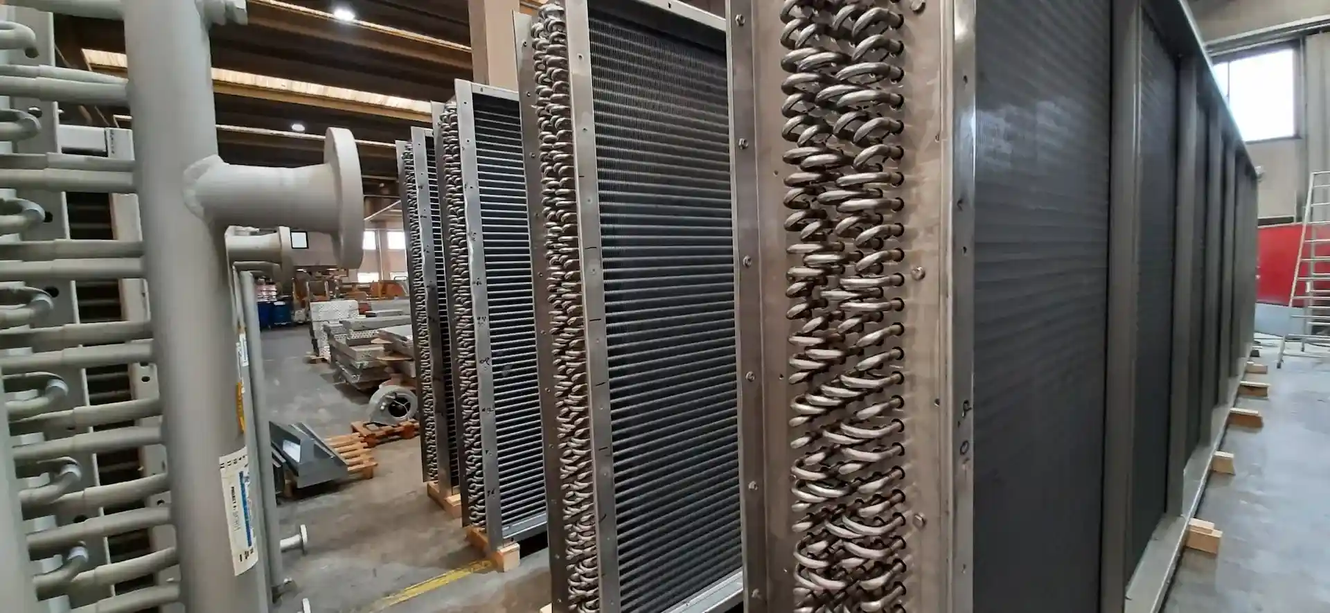 scambiatori calore pacco alettato tubi industriali