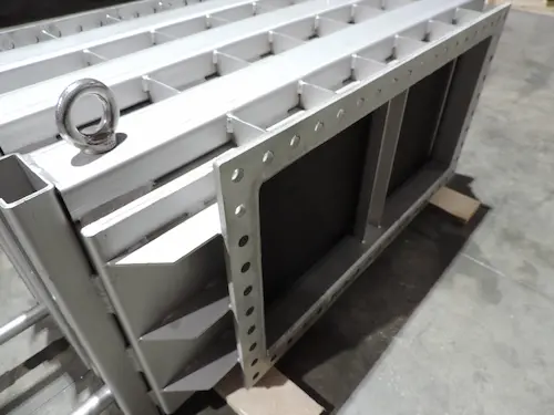 telaio scambiatore applicazione canale aria